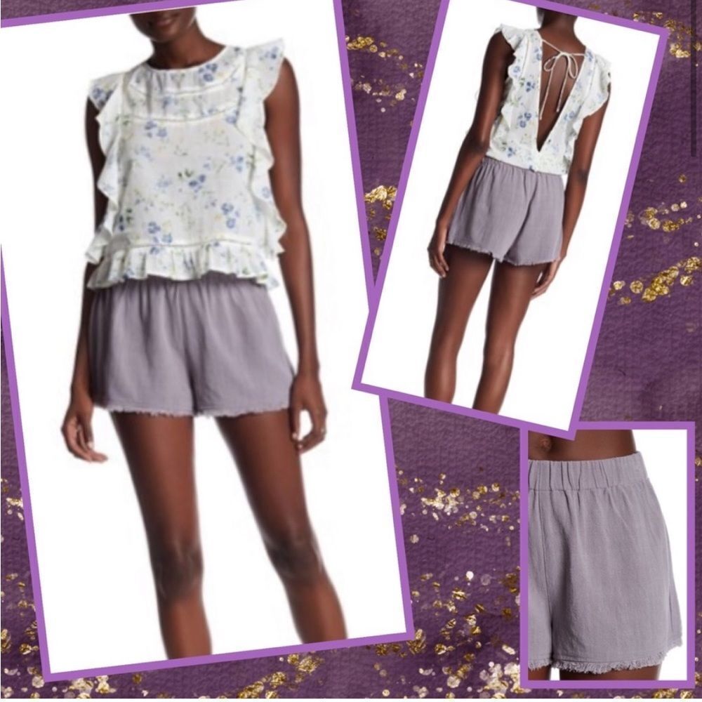 NWT MSRP $58 Banjara Frayed Hem Short Women's Size Medium/Large